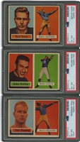 1957 Topps Football Complete Set with PSA Graded Unitas, Starr, & Hornung Rookies