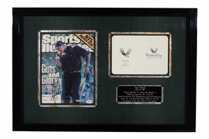 Aug. 28, 2000 Tiger Woods Signed Sports Illustrated "Guts and Glory" Magazine in Valhalla G.C. (2000 PGA Championship Host) Framed Display – PSA/DNA LOA