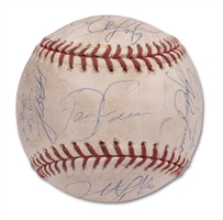2007 Boston Red Sox Team Signed World Series Game Used OML (Selig) Baseball – Steiner COA, PSA/DNA LOA