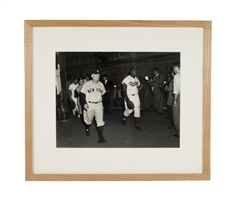 Oct. 4, 1953 Jackie Robinson & Casey Stengel (After World Series Game 5) Original Barney Stein 11x14 Framed Type II Photo – Stein Family Collection