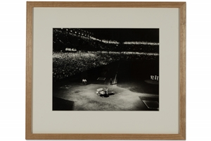 7/22/1955 Pee Wee Reese "37th Birthday Celebration at Ebbets Field" Original Barney Stein 11x14 Framed Type II Photo – Stein Family Collection