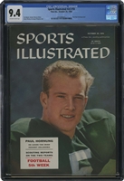Oct. 29, 1956 Sports Illustrated Paul Hornung First Cover (Notre Dame Fighting Irish) – CGC 9.4 (Highest Graded, Pop 2)
