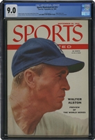 Sept. 26, 1955 Sports Illustrated Walter Alston First Cover (World Series Preview) – CGC 9.0 (Pop 1, Two Higher)