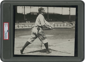 1912 "Wahoo" Sam Crawford Detroit Tigers (MLB Record 309 Career Triples) Original Photograph by Charles Conlon – PSA/DNA Type 1