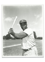 1950s Jackie Robinson "Dodgertown Spring Training Batting Pose" Original Photo by Barney Stein – PSA/DNA Type II, Stein Family Collection