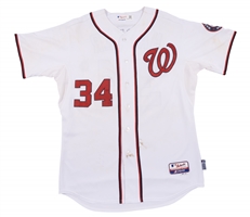 2013 Bryce Harper Washington Nationals (2nd Season) Game Worn Home Jersey Photomatched to 18 Games & 5 Home Runs! – MLB Auth. & Sports Investors LOA