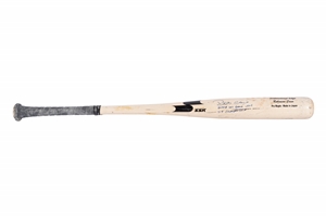11/2/2009 Robinson Cano Signed & Inscribed World Series Game 5 Used & Photomatched SSK Pro Model Bat (Yankees 27th Championship) – PSA/DNA GU 10