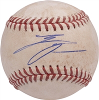 8/25/2020 Shohei Ohtani Game Used OML Baseball (Singled in Game 2 of DH at Houston Astros) – Fanatics & MLB Auth.