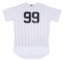5/13/2023 Aaron Judge Signed & Inscribed ("2HR, 4 RBI") New York Yankees Multi-Homer Game Worn Home Jersey – Fanatics Auth.