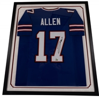 Josh Allen Autographed Buffalo Bills Jersey Professionally Framed – Fanatics Auth.