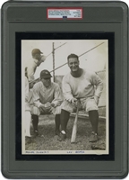 C. 1940s Lou Gehrig & Miller Huggins New York Yankees Original Photograph – PSA/DNA Type II
