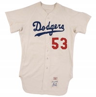 1969 Don Drysdale Los Angeles Dodgers (Final Season) Game Worn Home Jersey – Sports Investors LOA