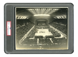 Historic Jan. 30, 1923 New York "Original Celtics" at Cleveland Roseblums (Founding ABL Teams) Original Photo from Record-Setting Basketball Crowd – PSA/DNA Type 1