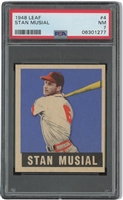 1948 Leaf #4 Stan Musial Rookie – PSA NM 7