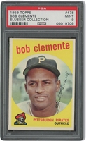 1959 Topps #478 Roberto Clemente (Slusser Collection) – PSA MINT 9 (None Higher)