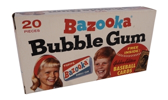 1963 Bazooka Gum Complete Box (Assembled) with Willie Mays, Dick Donovan & Jim Gentile