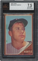 1962 Topps #200 Mickey Mantle – BVG NM+ 7.5