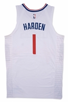 11/6/2023 James Harden Los Angeles Clippers Debut Game Worn & Photomatched Jersey – Sports Investors LOA