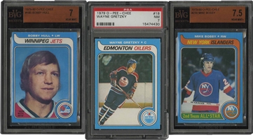 1979-80 O-Pee-Chee Hockey Complete Set Featuring #18 Wayne Gretzky Rookie in PSA NM 7