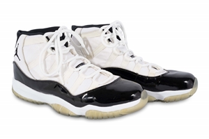 1995-96 Michael Jordan Chicago Bulls (72-10 Championship Season) Game Worn Nike Air Jordan XI Concord Shoes – Sports Investors & Bulls LOAs