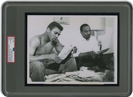 Scarce 1962 Cassius Clay Jr. & Cassius Clay Sr. Original Photograph – PSA/DNA Type 1