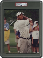 1999 Tiger Woods "Classic Follow-Through" at U.S. Open (Pinehurst, NC) Original Photograph – PSA/DNA Type 1