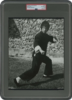 1972 Bruce Lee "Enter the Dragon" Fight Pose Original Photograph – PSA/DNA Type 1
