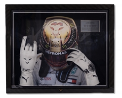 2018 Lewis Hamilton Formula 1 Mercedes Race Worn Gloves from His Epic "Fight For Five" F1 Championship Season – Elite Exclusives COA