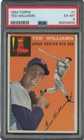1954 Topps #1 Ted Williams – PSA EX-MT 6